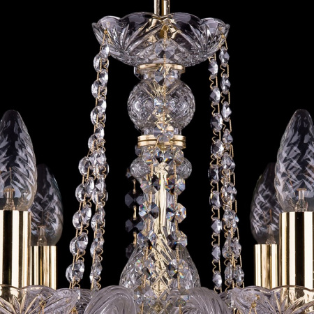 Подвесная люстра Bohemia Ivele Crystal 1402 1402/6/160/G/Leafs