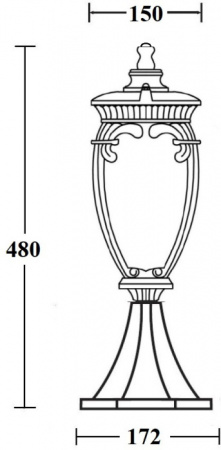 Наземный фонарь VERONA 86204 R