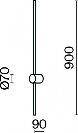 Настенный светильник Light stick MOD237WL-L11BS3K
