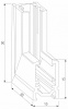 Соединитель угловой внутренний для треков накладных Elektrostandard Mini Magnetic a065640