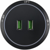 Трековая розетка Arte Milano Am-track-sockets 380066TS LED/USBx2 Black