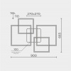 Потолочная люстра L11060-4 BK