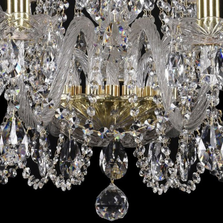 Подвесная люстра Bohemia Ivele Crystal 1402 1402/10+5/300/G