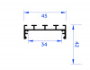 Профиль для светодиодной ленты Profile System GP3070BK