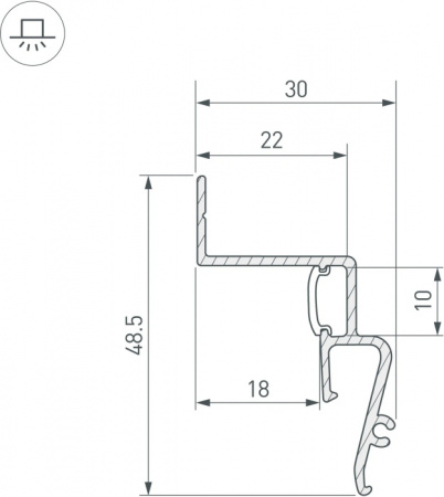 Профиль Arlight STRETCH 042559