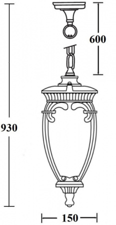 Уличный светильник подвесной VERONA 86205 R