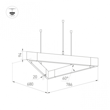 Подвесной светильник LINEAIR FLAT 032993