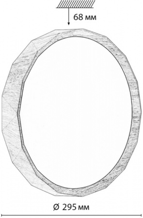 Настенно-потолочный светильник Zif Wood 7637/AL