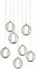 Светильник подвесной Delight Collection OD2437 OD2437-7 gold/clear