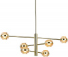 Люстра на штанге Delight Collection Indiana MX22030002-6A gold/champagne