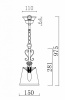 Подвесной светильник Freya Driana FR2405-PL-01-BZ