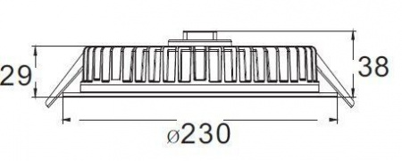 Точечный светильник LED Panel 565236