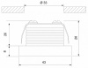 Встраиваемый светильник Elektrostandard 15268/LED a056018
