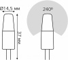 Лампа светодиодная Gauss Elementary G4 3Вт 3000K 18713