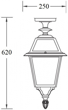 Потолочный светильник уличный FARO-FROST L 91105fLA Bl