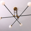 Потолочная люстра Bistro Globe 9389P/6 black/gold