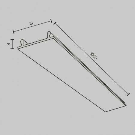 Декоративная накладка Accessories for tracks Unity TRA001DO-1W