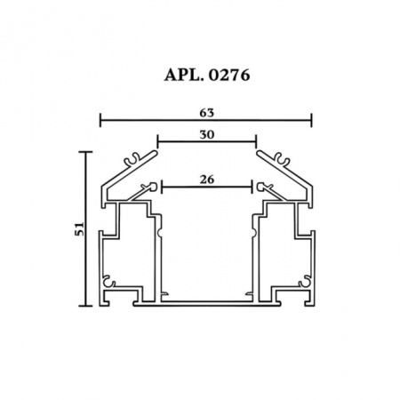 Шинопровод Magnetic track 220 APL.0276.10.300