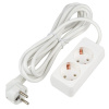 Розеточные блоки, удлинители Ultra S-GCU2-3 WHITE