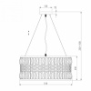 Подвесной светильник Eurosvet Lory 10125/5 хром/прозрачный хрусталь Strotskis Smart