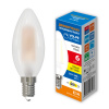 Лампочка светодиодная филаментная Optima Филамент Dim LED-C35-6W/3000K/E14/FR/DIM/SLF