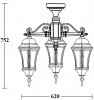 Потолочный светильник уличный ASTORIA 1 L 91370LA/3 cover Bl