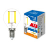 Лампочка светодиодная филаментная Optima Филамент LED-G45-5,5W/4000K/E14/CL/SLF