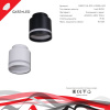Точечный светильник 53001-9.5-001IL GX53+LED3W BK