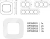Рамка Ambrella Volt Radian Стекло натуральное OF350103