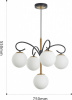 Подвесная люстра Arte Milano Neapol73808 273808/4+1 BK/GD