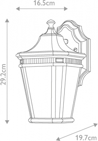 Настенный фонарь уличный Cotswold Lane FE-COTSLN2-S-BK