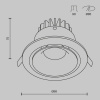 Точечный светильник Yin DL031-L12W4K-D-W