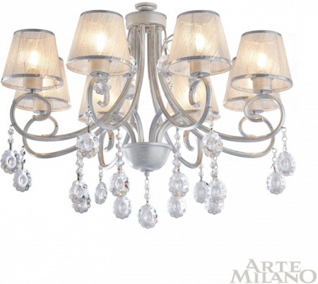 Потолочная люстра Arte Milano Amalfi-7146 337146/8 WT+SL