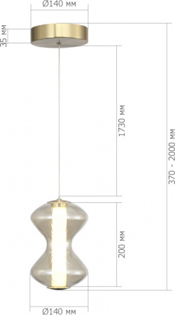 Светильник подвесной ST Luce Spine SL6136.203.01