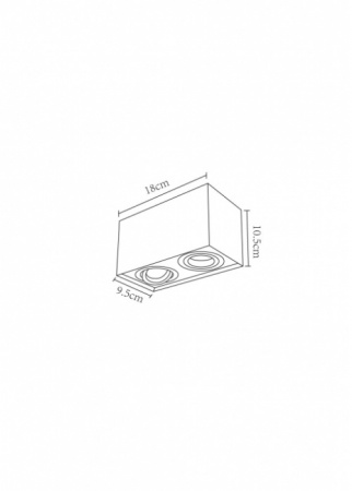Точечный светильник Factor A5544PL-2BK