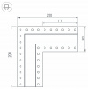 Соединитель угловой L-образный накладной Arlight S-LUX 30097