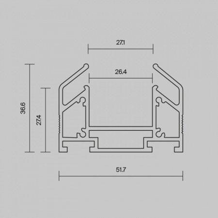 Профиль Accessories for tracks Exility TRAM034MP-212S