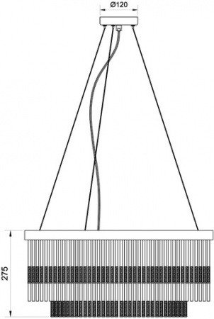 Подвесная люстра Brillante 6813/17 LM-8