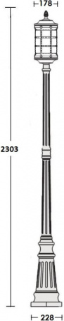 Наземный фонарь BARSELONA 81209 Gw