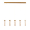 Светильник подвесной Delight Collection MD24030028 MD24030028-5B brass/clear