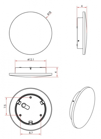 Уличный настенный светильник Arte Lamp Nimbo A1510AL-1BK