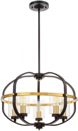 Подвесная люстра LDP 1141-5 BK+MD