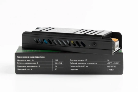 Блок питания HZ-24V200W 150.5×50.2×30.3 мм HZ-200-24