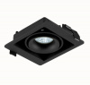 Точечный светильник Lumme DL18615/01WW-SQ Shiny black/Black