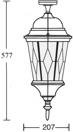 Потолочный светильник уличный ASTORIA 2M 91405MA cover Gb ромб
