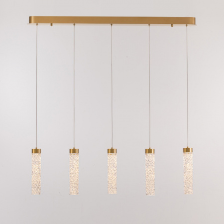 Светильник подвесной Delight Collection MD24030028 MD24030028-5B brass/clear