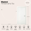 Светильник подвесной Maytoni Tau MOD146PL-L40B3K