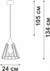 Светильник подвесной Vitaluce V2848-1/1S