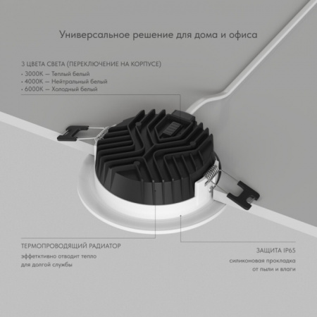 Точечный светильник VERSA DK2461-WH