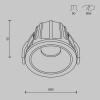 Точечный светильник Alfa LED DL043-01-10W4K-RD-WB